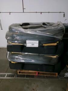 Pallet Of Dodge Charger Rear Bench Seats 2010&ndash;2011, Cloth, Black, OEM, 2-Pack, Packaged 06-29-11