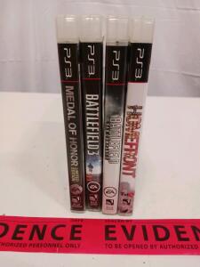 PS3 FPS Game Lot &ndash; Battlefield 3, Bad Company 2, Medal of Honor Ltd Ed, Homefront &ndash; Complete