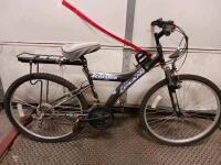Urban Aggressor Mountain Bike, 26" Wheels, Front Suspension, 18-Speed, Rear Cargo Rack, Black