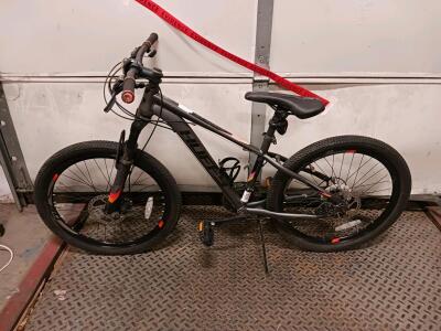 Huffy Stone Mountain Hardtail Mountain Bike, 24" Wheels, Disc Brakes, Front Suspension, Black