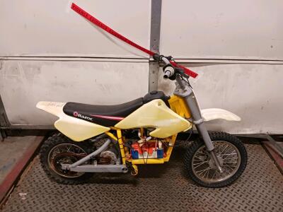 Razor MX350 Dirt Rocket Electric Mini Dirt Bike (Yellow, Used, Modified)