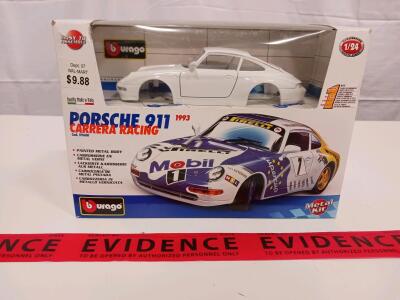 Bburago 1:24 Porsche 911 Carrera Racing 1993 Metal Kit | Cod. 59600 | New in Box | Made in Italy