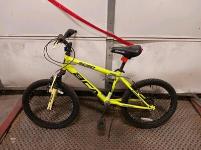 BCA SC20 20" Kids Mountain Bike Neon Yellow, Front Suspension Fork, Single Speed, Rear Reflector