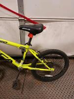 BCA SC20 20" Kids Mountain Bike Neon Yellow, Front Suspension Fork, Single Speed, Rear Reflector - 4