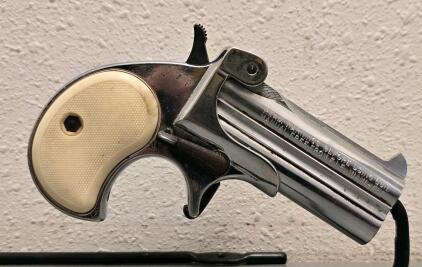 FIE Model D Derringer .38 Special, Nickel Finish, Serial F27889, Miami FL