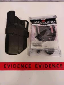 Safariland 6070 Duty Holster w/ Slotted Mid-Ride UBL 2.25, Right Hand, Black, Level II Retention