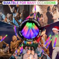 Multicolor LED Foam Glow Sticks, 16" Length, 3 Flashing Modes - 5