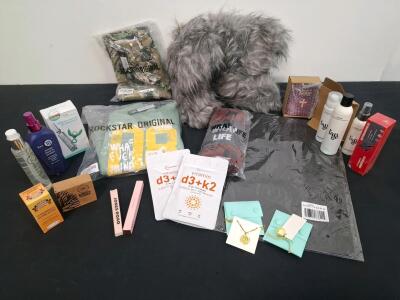 Women's Fur Boots, Lange` Hair Products, Necklace, Matching Rings, Beauty Products, And More