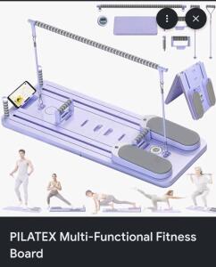 PILATEX Multi-Functional Fitness Board With Resistance Bands And Digital Counter
