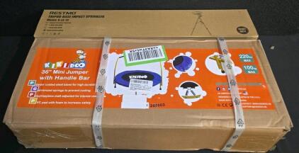 Restmo O-LS-19 Tripod-Base Sprinkler & Kikidoo 36" Mini Jumper With Bar, 220lb Capacity, 6-Leg