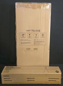 White PVC Multimedia Cabinet With Ventilated Doors And Cable Management