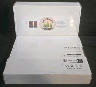 Little Timbers Alchemy Master DIY Book Nook Kit, Craftsmanship Repair Shop, 396 Parts, 9"x7"x4.3"