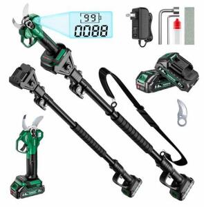 PAOWAFOL 2-In-1 Electric Pruning Shears With Telescoping Pole