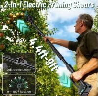 PAOWAFOL 2-In-1 Electric Pruning Shears With Telescoping Pole - 2