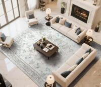 Large Washable Non-Slip Area Rug, D31-T Bluetooth Karaoke Set With Dual Wireless Mics, Woven Tray - 4