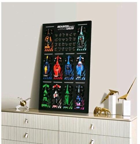 2025 Formula 1 Team Diecast Model Car Set &ndash; Complete 12-Car Display With Season Tracks Case