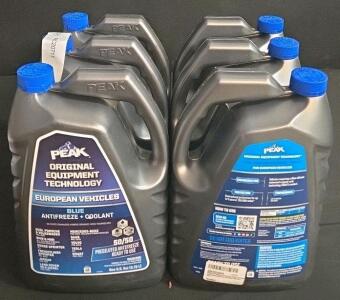 PEAK OET Blue Antifreeze Coolant 1 Gal Jug, 50/50 Prediluted, Euro Vehicles, 5-Pack, X004ETHAPH