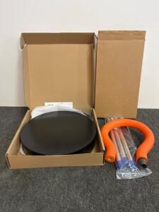 ComXim MT400RL60ProV2-B 15.8in Electric Rotating Turntable, 400lb Load, Remote, Multi-Mode, Black, Volleyball Spike Trainer, $160 Value