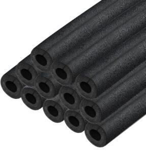 12PCS Insulating Foam Tubes For Indoor And Outdoor Pipes, Helps Prevent Freezing And Reduce Heat Loss In Cold Weather