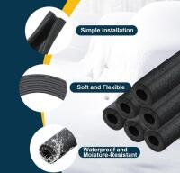 12PCS Insulating Foam Tubes For Indoor And Outdoor Pipes, Helps Prevent Freezing And Reduce Heat Loss In Cold Weather - 4