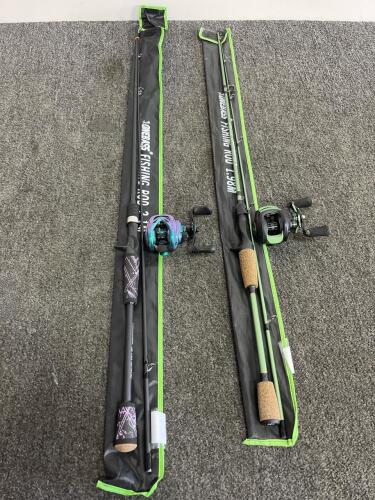 Rod & Reel Combos &ndash; 2-Piece, Color-Matched, Includes Soft Cases