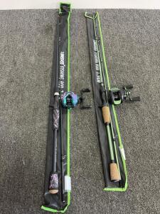 Rod & Reel Combos &ndash; 2-Piece, Color-Matched, Includes Soft Cases