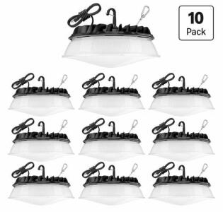 155W LED High Bay Light Fixtures (10 Pack, 22,500 lm, 5000K)