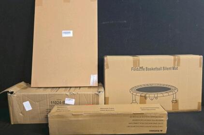 Mixed Lot: Restmo Tripod Sprinkler O-LS-19, FDP Table Legs 11024-BL, Foldable Basketball Silent Mat, paintings