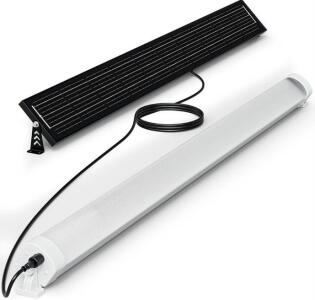 3FT Solar Tri-Proof Outdoor LED Light, 3200&ndash;4000 Lumens, IP65, Remote, 2500 sq.ft. Coverage