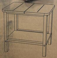 Grey Rattan Sofa Ottoman and Tea Table Set with Grey Cushions, 2 Ottomans, 1 Tea Table - 3