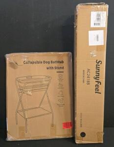 SunnyFeel AC2418B Black Folding Camping Chair, 500 lb Capacity, Cup Holders, Steel Frame
