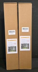 Large Silk Cloth Forest Sunlight Wall Mural - 195"x120", 9-Part Scenic Panel Set