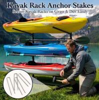 Faesun 3-Tier Freestanding Kayak Storage Rack with Paddle Hooks, 300 lbs Capacity - 3