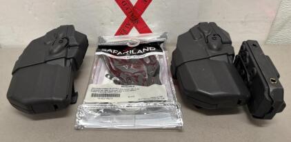 (2) Different Safariland ALS/SLS Duty Holsters for Glock 17/47 w/ TLR-7 Optic, UBL Mid Ride, Black