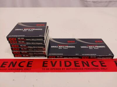 CCI No. 450 Magnum Small Rifle Primers &ndash; 8 Boxes (800 Count), Factory Sealed