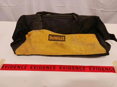 DEWALT 18-Inch Heavy-Duty Tool Bag, Yellow/Black, Zipper, Dual Handles