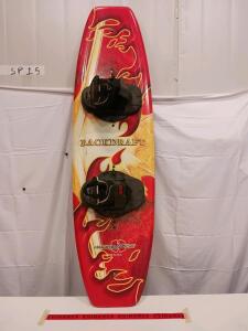 Hydroslide Backdraft 56" Wakeboard with Grabber Bindings, Quad-Channel Bottom, Made in USA