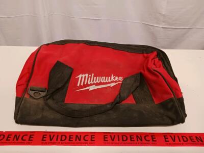 Milwaukee Red Soft-Sided Tool Bag 16-Inch, 3 Pockets, Reinforced Base, Zipper Closure