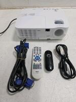 Working NEC NP115 Digital Multimedia Projector, Includes Remote and Cables