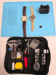 Citizen Eco-Drive Dress Watch, VALLTAY Gold Chronograph, Complete Watch Repair Kit