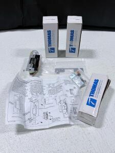 (3)Thomas 23-43VDC-628 Electric Strike, Field Selectable Fail Safe/Secure, 12/16/24 VDC, Satin Aluminum
