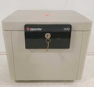SentrySafe 1170 Fireproof Document Safe with 2 Keys, 0.61 cu ft, UL Rated, Light Gray