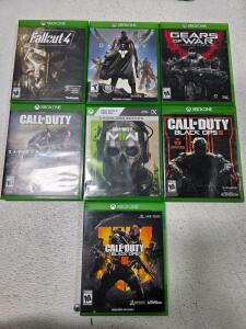 Xbox One Game Lot: Fallout 4, Destiny, Gears of War Ultimate, 4 Call of Duty Titles, All in Case