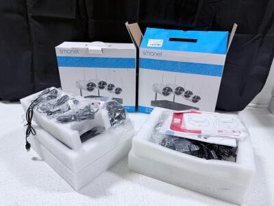 Smonet 3MP Wireless Security Camera System with 12" Monitor NVR and 3TB HDD