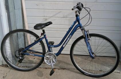 Diamondback Vital 2 Hybrid Step-Through Bike, Aluminum Frame, 700c Wheels, 21-Speed, Blue