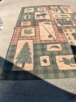 Smoke Green Wilderness Lodge Area Rug - 2