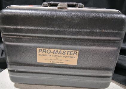 PRO-MASTER Backflow Test Kit by Astra, 3-Valve, 0-150 PSI, Hard Case, Model PRO-MASTER