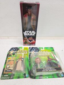 Star Wars Action Figures: Finn Jakku (12in), Tessek, Darth Maul w/ Sith Droid