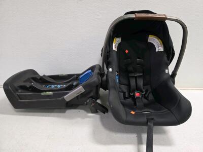 Used Nuna PIPA lite CF08500CVR Infant Car Seat with Base, 5.3 lbs, 4-22 lbs Capacity