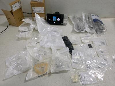 Working ResMed AirSense 10 AutoSet CPAP Machine, 2 HumidAir Tubs, 3 Tubes, Multiple Masks & Filters